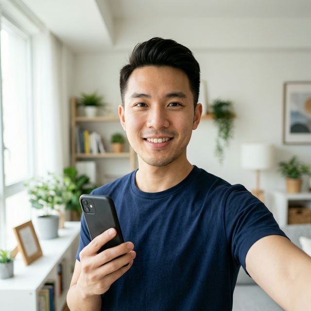 Good photo example: well-lit, frontal, clear face